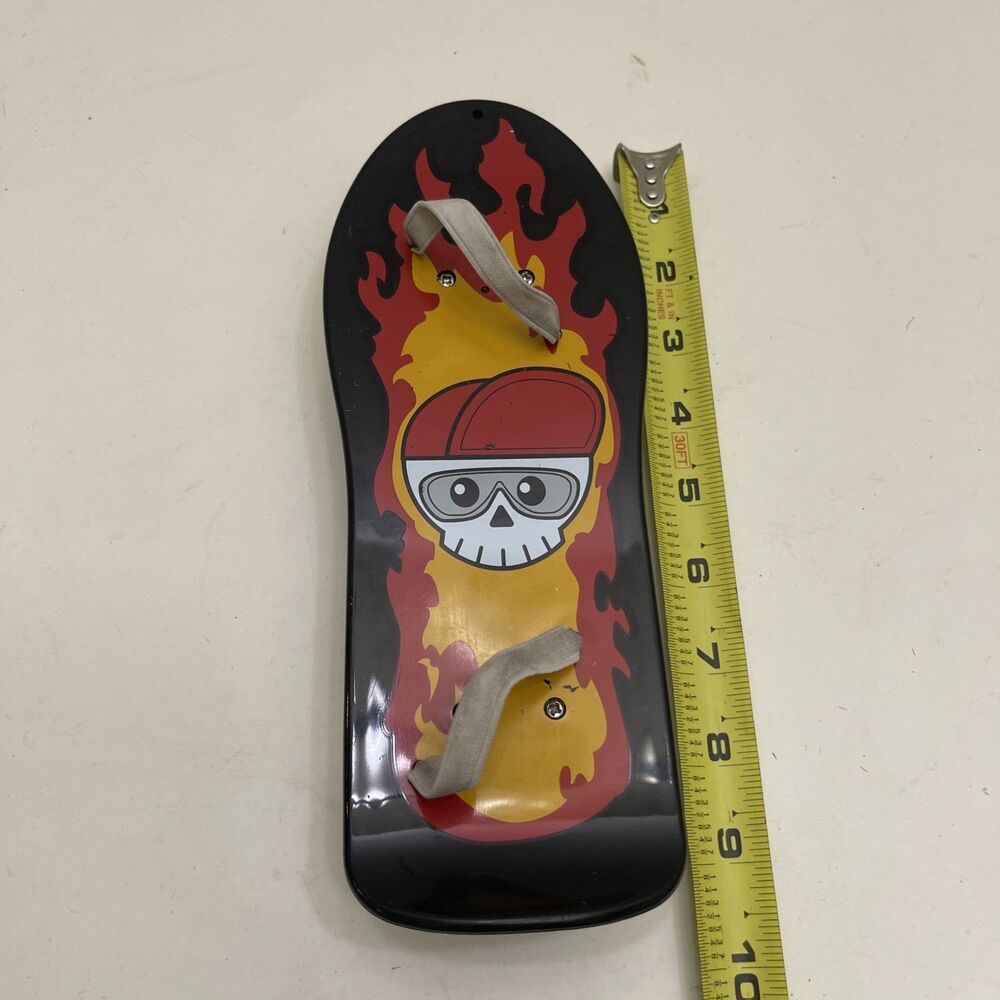 Build a Bear Black Skull & Flames Skateboard 9 1/4” Plush Accessory - Picture 7 of 7